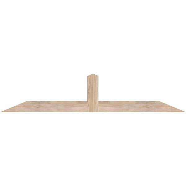 Ekena Millwork Portland Smooth Timber Gable Bracket, Douglas Fir, 60"W x 12"H x 3 1/2"D x 3 1/2"F, 5/12 Pitch GBW060X12X0404POR00SDF - main